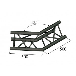 ALUTRUSS TRILOCK S-PAC 23 2-Way Corner 135°black 