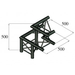 ALUTRUSS TRILOCK S-PAL-32 3-Way Corner /\ left 