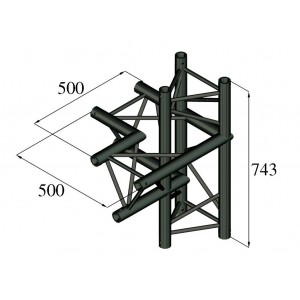 ALUTRUSS TRILOCK S-PAC-45 4-Way Piece \/ right 