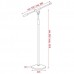 DAP  Base Microphone Stand 3Kg 160cm with adj. boomarm chrome