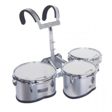 DIMAVERY MT-330 Marching Drum Set, silver 