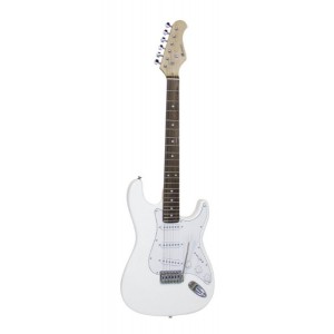 DIMAVERY ST-203 E-Guitar, white 