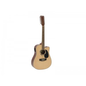 DIMAVERY DR-612 Western guitar 12-string, nature 