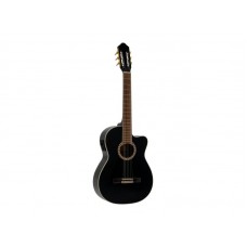 DIMAVERY CN-600E Classical guitar, schwarz 