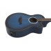 DIMAVERY AW-400 Western guitar, blueburst 