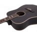 DIMAVERY STW-40 Western guitar, black 