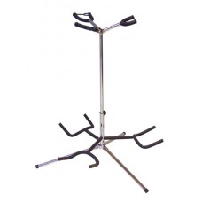 DIMAVERY Guitar Stand 3-fold sil 