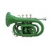 DIMAVERY TP-300 Bb Pocket Trumpet, green 