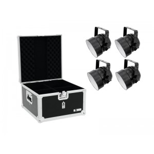 EUROLITE Set 4x LED PAR-56 RGB sw + Case 