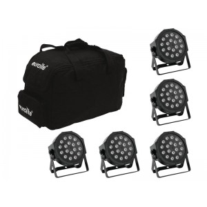 EUROLITE Set 5x LED SLS-180 + Softbag 