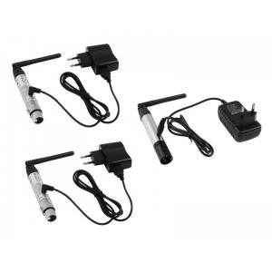 EUROLITE Set QuickDMX 1x transmitter + 2x receiver 