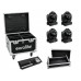 EUROLITE Set 4x LED TMH-12 + Controller + Cases 