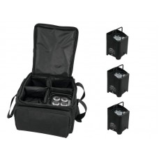 EUROLITE Set 4x AKKU UP-4 HCL Spot WDMX bk + SB-4 Soft-Bag 
