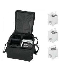 EUROLITE Set 4x AKKU UP-4 HCL Spot WDMX wh + SB-4 Soft-Bag 