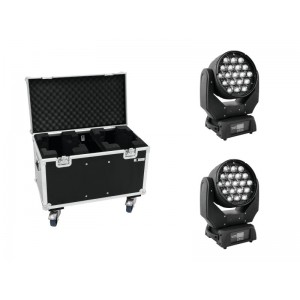 EUROLITE Set 2x LED TMH-X5 + Case 