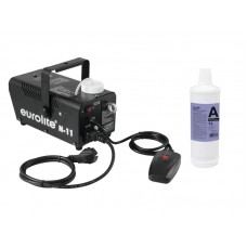 EUROLITE Set N-11 LED Hybrid blue fog machine + A2D Action smoke fluid 1l 