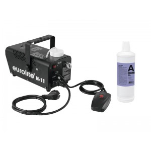 EUROLITE Set N-11 LED Hybrid blue fog machine + A2D Action smoke fluid 1l 