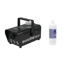 EUROLITE Set N-11 LED Hybrid amber fog machine + A2D Action smoke fluid 1l 