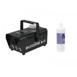 EUROLITE Set N-11 LED Hybrid amber fog machine + A2D Action smoke fluid 1l 