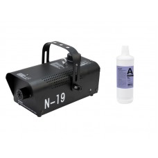 EUROLITE Set N-19 Smoke machine black + A2D Action smoke fluid 1l 