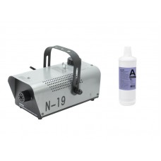 EUROLITE Set N-19 Smoke machine silver + A2D Action smoke fluid 1l 