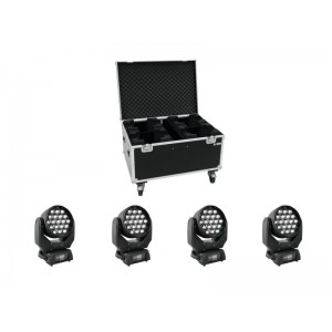 EUROLITE Set 4x LED TMH-X5 + Case 