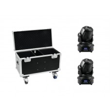 EUROLITE Set 2x LED TMH-60 MK2 + Case with wheels 