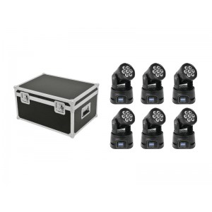 EUROLITE Set 6x LED TMH-9 + Case 