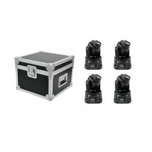 EUROLITE Set 4x LED TMH-8 + Case 