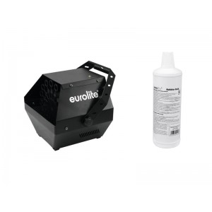 EUROLITE Set B-90 Bubble machine black + bubble fluid 1l 