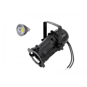 EUROLITE Set PAR-16 Spot bk + MR-16 12V GX-5,3 5W LED COB 6400K 