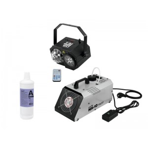 EUROLITE Set LED Mini FE-4 + NH-10 + Smoke Fluid -A2D- 1l 