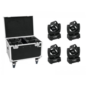 EUROLITE Set 4x LED MFX-3 Action Cube + Case 