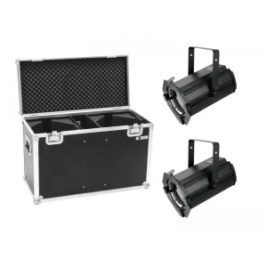 EUROLITE Set 2x LED THA-100F MK2 Theater-Spot + Case 