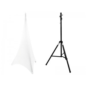 EUROLITE Set STV-40-WOT Aluminum Stand + Tripod Cover white 