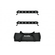 EUROLITE Set 2x LED BAR-6 QCL RGBA + Soft Bag 