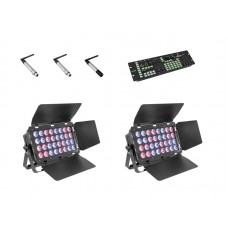 EUROLITE Set 2x Stage Panel 32 + Color Chief + QuickDMX transmitter + 2x receiver 