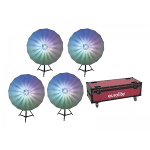 EUROLITE Set 4x LED Umbrella 140 + Case 