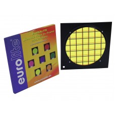 EUROLITE Yellow Dichroic Filter black Frame PAR-64 
