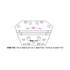 GSB-7A2 Ground Stack Board for 2 x EVO7 on F121, F221 or F218 (trapezoid shape)