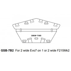 GSB-7B2 Ground Stack Board for 2 x EVO7 on F215 (trapezoid shape)