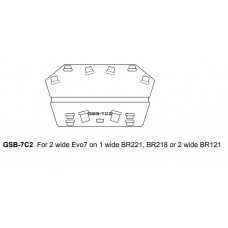 GSB-7C2 Ground Stack Board for 2 x EVO7 on BR221, BR121 or BR218