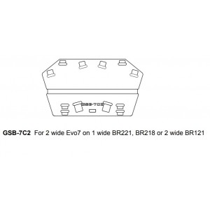 GSB-7C2 Ground Stack Board for 2 x EVO7 on BR221, BR121 or BR218, FUNKTION-ONE