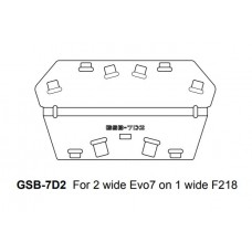 GSB-7D2 Ground Stack Board for 2 x EVO7 on F218 (trapezoid shape)