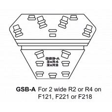 GSB-A Ground Stack Board for 2 x R4 or 2 x R2 on F121, F221 or F218 (trapezoid shape)