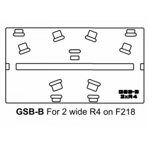 GSB-B Ground Stack Board for 2 x R4 on F218 only (same size as F218 on its side), FUNKTION-ONE