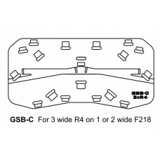 GSB-C Ground Stack Board for 3 x R4 on 1 or 2 wide F218s