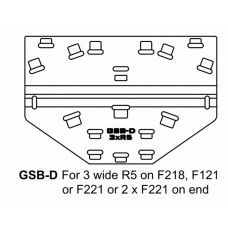 GSB-D Ground Stack Board for 3 x R5 on F218, F121 (on side), F221 or 2 x F221/F121 on end