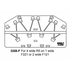 GSB-F Ground Stack Board for 4 x R5 on F221 or 2 wide F121
