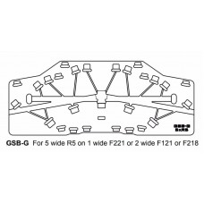 GSB-G Ground Stack Board for 5 x R5 on 1 wide F221 or 2 wide F121 or F218